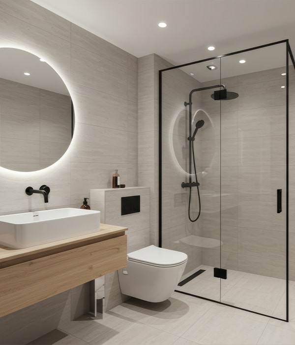 Clever storage solutions in small cloakrooms