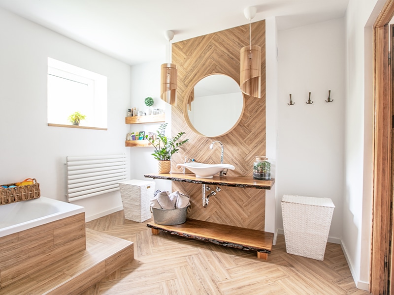 Premium bathroom materials and craftsmanship